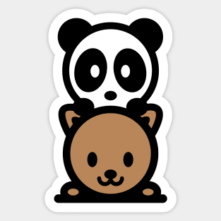 Year of the Dog Panda Bambu Brand Chinese New Year Sticker